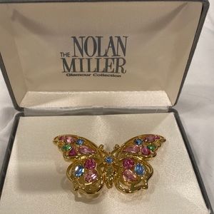 Nolan Miller Butterfly Brooch